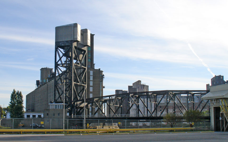 Grain Elevators on the Buffalo River, Buffalo, New York Travel Photos