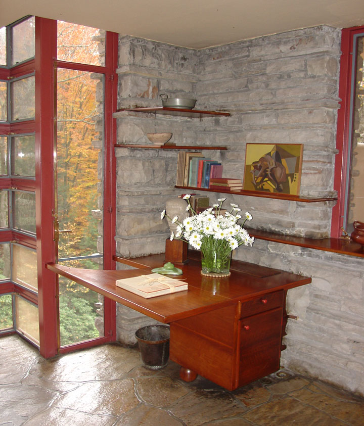 Interior Of Fallingwater A Frank Lloyd Wright Designed Home