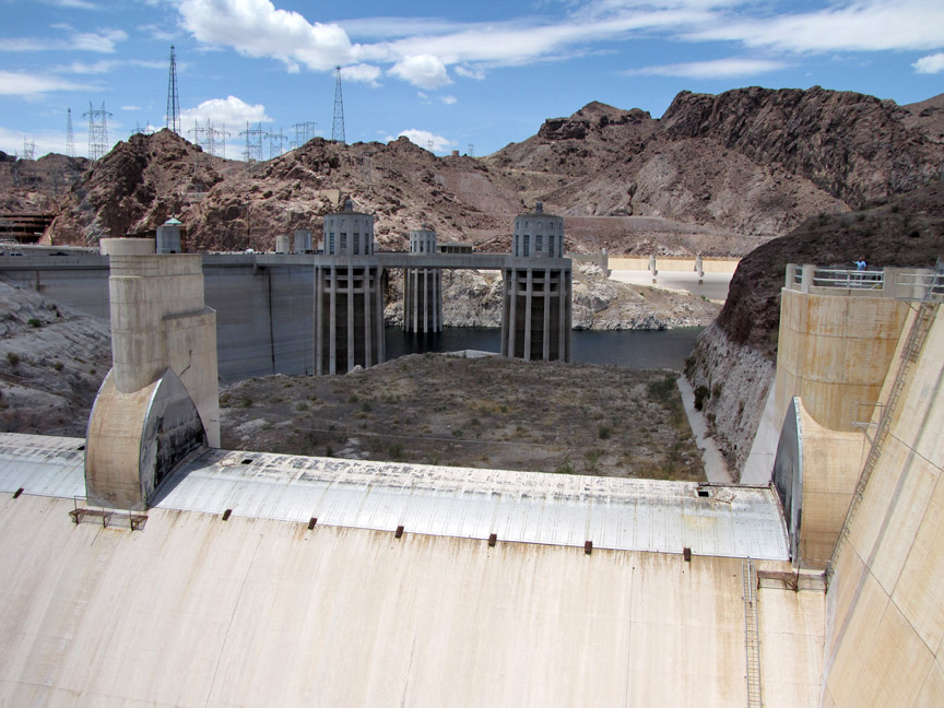 Hoover Dam as seen from the Arizona side - Travel Photos by Galen R