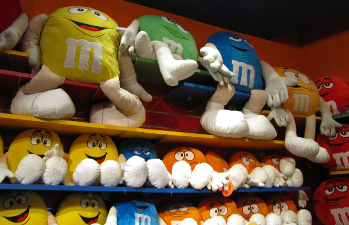 M&M World 11 in Green M&M Stuffed Character-GUC